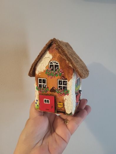 handcrafted tiny wooden house