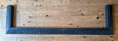 Cast iron fireplace fender