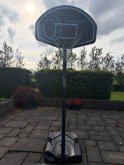 Basketball hoop and stand