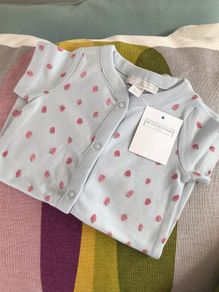 Set of 2 White company baby gro