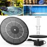 3.5W Solar Water Feature Round Split Stand Individually Floating Bird Bath with 12 Nozzles Pond Pump and Solar Panel for Pool, Pond, Garden Decoration or Water Feature (FREE POSTAGE) Image 5
