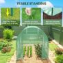 Reinforced Walk in Polytunnel Greenhouse with Roll Up Door, Galvanised Steel Frame and Zipped Door Windows, 2.5 x 2 m Image 6