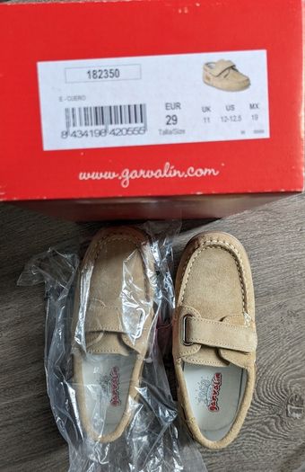Boys moccasin leather