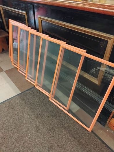 7 Wood Frames and glass