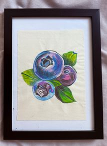 Watercolour - Original painting- Blueberry