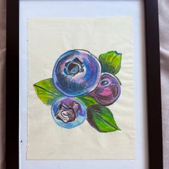 Watercolour - Original painting- Blueberry