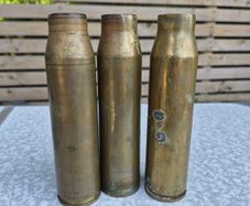 30mm 3 AFV Brass Shell Cases 17cm