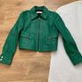 Coach Leather Bomber Jacket green Image 2