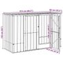 Garden Storage Box Black 214 x 82 x 132 cm Steel Image 6