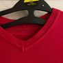 Kids red v neck jumper 7-8 y new Image 2