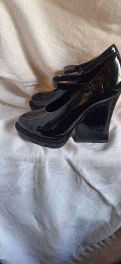 John Rocha Black Patent Shoes