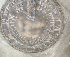 Vintage BRASS Sundial 11 inches Roman Numerals ,Grow Old Along With Me The Best