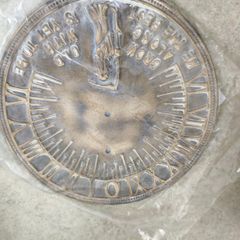 Vintage BRASS Sundial 11 inches Roman Numerals ,Grow Old Along With Me The Best