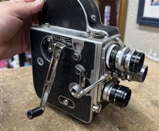 Paillard Bolex H16 Camera w/Lenses Wollensak 25mm 1:1.9 / 1 1:1.5 / 25mm 1:1.6