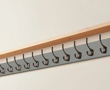 Coat Rack with Shelf - 12 Hooks