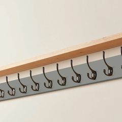 Coat Rack with Shelf - 12 Hooks