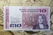 10 Pound B Series 8/12/80 Irish Note