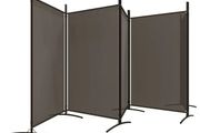 5-Panel Room Divider Anthracite 433x180 cm Fabric