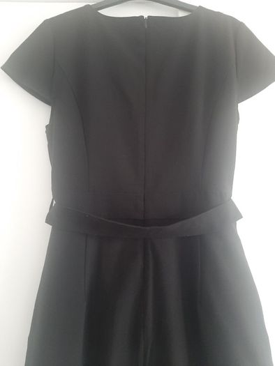 Black V neck dress