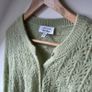 & Other Stories Pistachio Green Alpaca Wool Knit Cardigan Size M Image 4