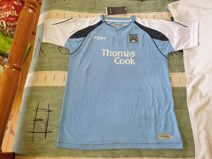 Manchester City Football Club Home Jersey 2006 to 2007 Childrens 11 to 12 Years Old
