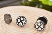 Four Leaf Clover Unisex Stud Earring