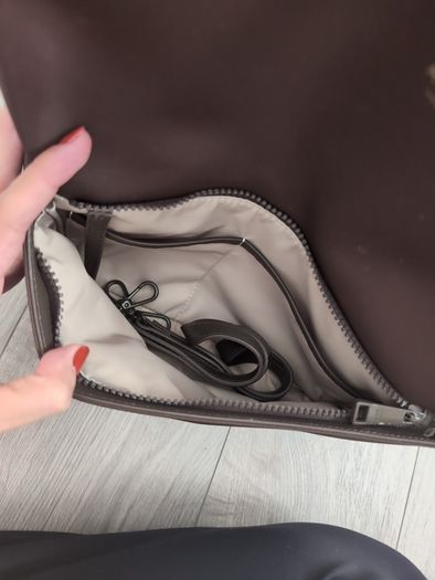 Mina Baie Changing bag (real leather and nylon)