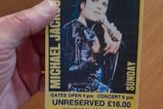 Michael Jackson replica concert ticket