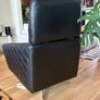Mid Century Leather Swivel Chair Image 2