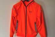 Armani ventus Hooded jacket Size small Pit to pit 19" coral/orange in excellent condition
