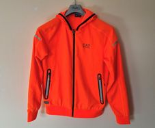 Armani ventus Hooded jacket Size small Pit to pit 19" coral/orange in excellent condition