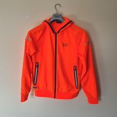 Armani ventus Hooded jacket Size small Pit to pit 19" coral/orange in excellent condition