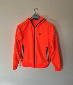 Armani ventus Hooded jacket Size small Pit to pit 19" coral/orange in excellent condition