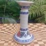 Beautiful Nicholas Mosse Tall Candlestick in the Popular but Discontinued Kilfane Rose Pattern, Circa 1996-2004, Number One of Two Available Image 2