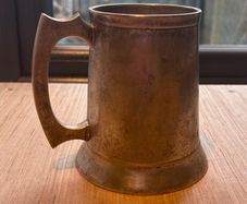 Vintage Pewter Tankard Mug