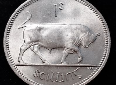 Ireland - 1968 - Shilling - Bull - KM.14a - UNC - [998]