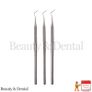 3x Periodontal Explorer Probe 9 Dentist Pick Probes Sharp Tip Exam Diagnostic Tools Image 3