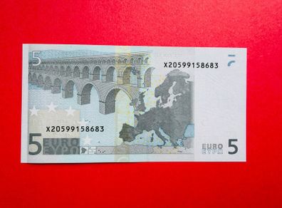 European Union  GERMANY  (  X  ) 5 Euro. 2002. ( JCT ) plate Code  ROO6    Scarce ( Uncirculated )
