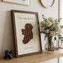 Home is Where the Heart Is Handcrafted Walnut Ireland Shadow Box Frame with Gift Box Image 5