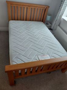 double bed solid wood bed
