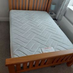 double bed solid wood bed