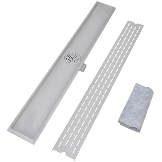 Linear Shower Drain 2 pcs Line 1030x140 mm Stainless Steel