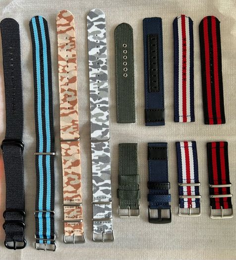 Nato nylon fabric 22mm watch straps