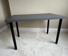 Ikea Linnmon/Olov Table/Desk dark grey/black, 100x60 cm