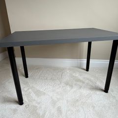 Ikea Linnmon/Olov Table/Desk dark grey/black, 100x60 cm