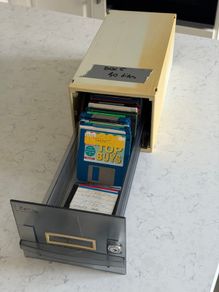 Box 5 with old Amiga discs