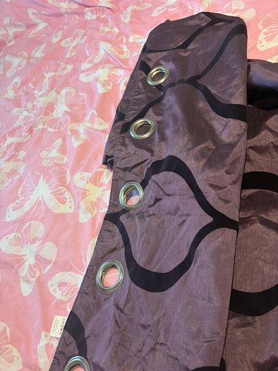 Purple Curtains & Tiebacks