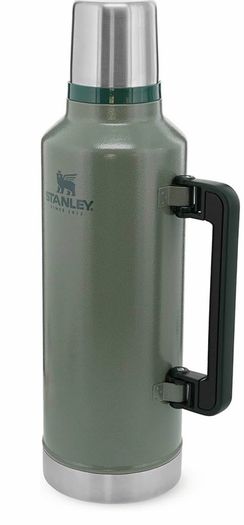 Stanley Classic Legendary Thermos Flask 2.3L - Keeps Hot or Cold For 45 Hours   BPA-Free Thermal Flask - Stainless Steel Leakproof Coffee Flask   Flask For Hot Drink - Dishwasher Safe - Green