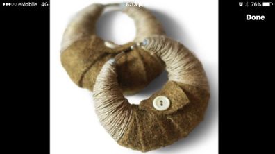 Handmade OOAK Natural Manakees Ear Weights