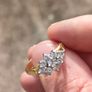18 Carat Gold cluster diamond/engagement ring Image 6